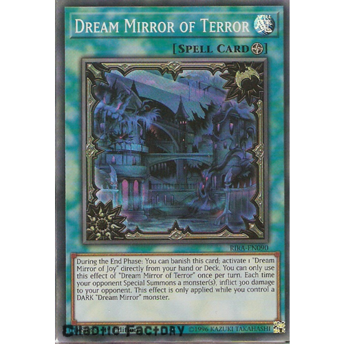 Yugioh RIRA-EN090 Dream Mirror of Terror Super Rare 1st Edition NM