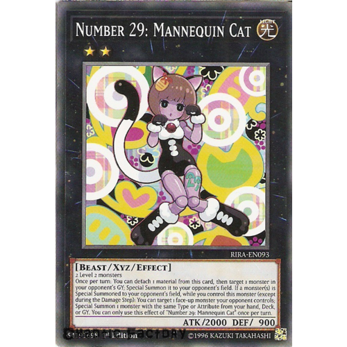 RIRA-EN093 Number 29: Mannequin Cat Common 1st Edition NM
