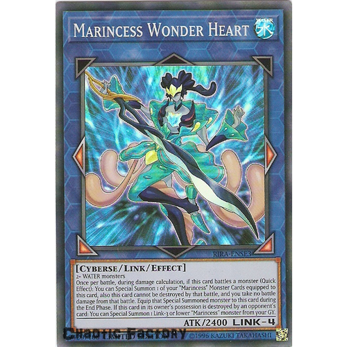Yugioh RIRA-ENSE3 Marincess Wonder Heart Super Rare Limited Edition NM