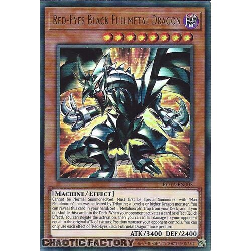ROTA-EN005 Red-Eyes Black Fullmetal Dragon Ultra Rare 1st Edition NM