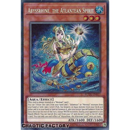 ROTA-EN017 Abyssrhine, the Atlantean Spirit Secret Rare 1st Edition NM