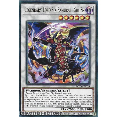 ROTA-EN039 Legendary Lord Six Samurai - Shi En Ultra Rare 1st Edition NM