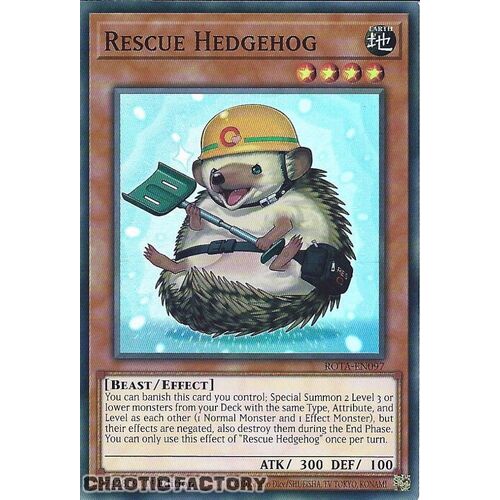 ROTA-EN097 Rescue Hedgehog Super Rare 1st Edition NM