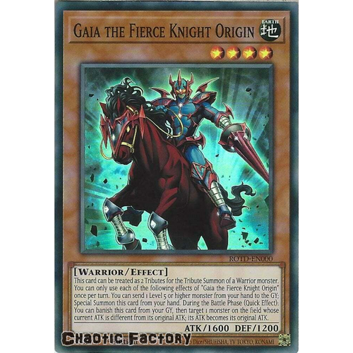 ROTD-EN000 Gaia the Fierce Knight Origin Super Rare 1st Edition NM
