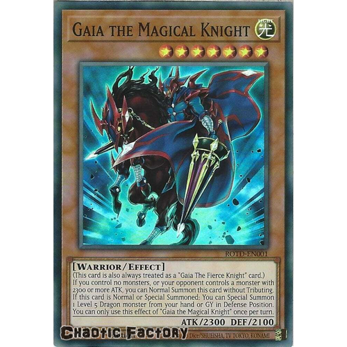 ROTD-EN001 Gaia the Magical Knight Super Rare 1st Edition NM