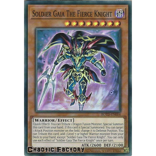 ROTD-EN004 Soldier Gaia The Fierce Knight Super Rare 1st Edition NM