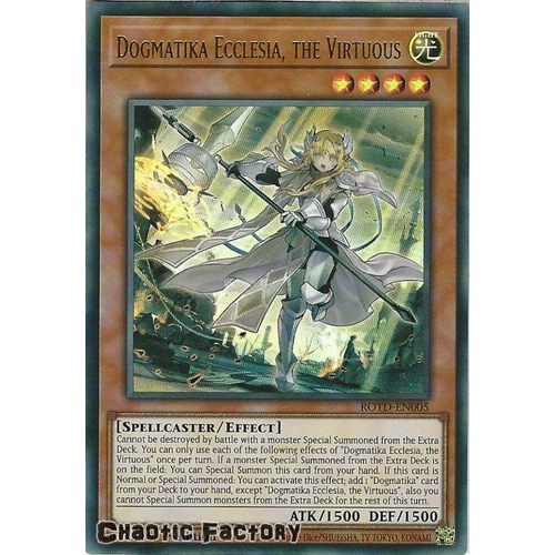 ROTD-EN005 Dogmatika Ecclesia, the Virtuous Ultra Rare 1st Edition NM