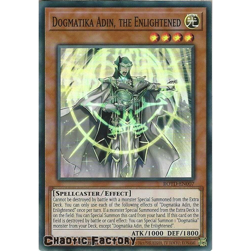 ROTD-EN007 Dogmatika Adin, the Enlightened Super Rare 1st Edition NM