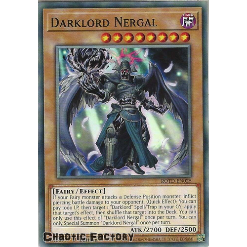 ROTD-EN025 Darklord Nergal Common 1st Edition NM