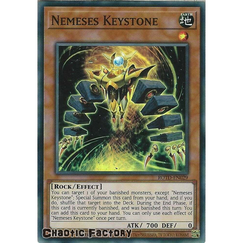 ROTD-EN029 Nemeses Keystone Super Rare 1st Edition NM