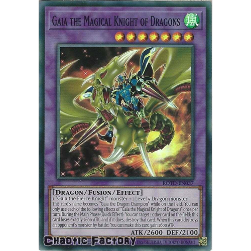 ROTD-EN037 Gaia the Magical Knight of Dragons Super Rare 1st Edition NM