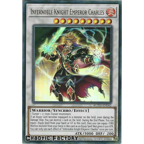 ROTD-EN042 Infernoble Knight Emperor Charles Ultra Rare 1st Edition NM