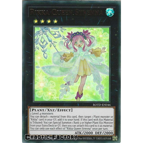 ROTD-EN046 Rikka Queen Strenna Ultra Rare 1st Edition NM