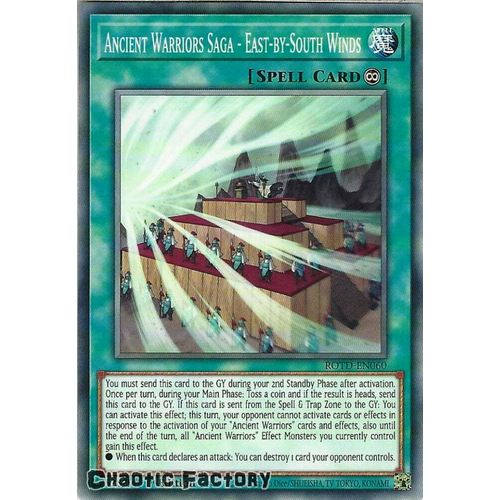 ROTD-EN060 Ancient Warriors Saga - East-by-South Winds Common 1st Edition NM