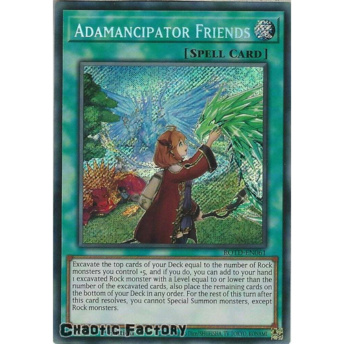 ROTD-EN061 Adamancipator Friends Secret Rare 1st Edition NM