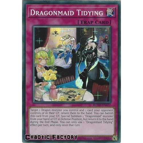 ROTD-EN077 Dragonmaid Tidying Super Rare 1st Edition NM