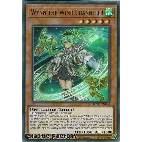 ROTD-EN086 Wynn the Wind Channeler Ultra Rare 1st Edition NM