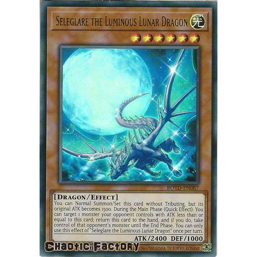 ROTD-EN087 Seleglare the Luminous Lunar Dragon Ultra Rare 1st Edition NM