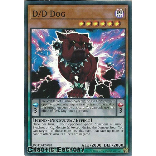 ROTD-EN091 D/D Dog Super Rare 1st Edition NM