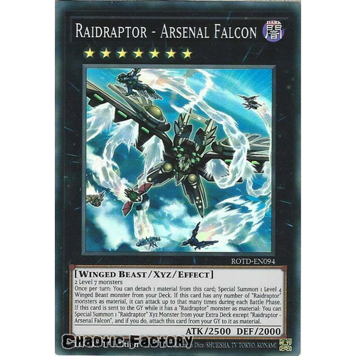 ROTD-EN094 Raidraptor - Arsenal Falcon Super Rare 1st Edition NM