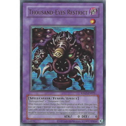 RP02-EN021 Thousand-Eyes Restrict Ultra Rare NM