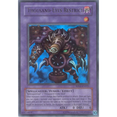 RP02-EN021 Thousand-Eyes Restrict Ultra Rare NM
