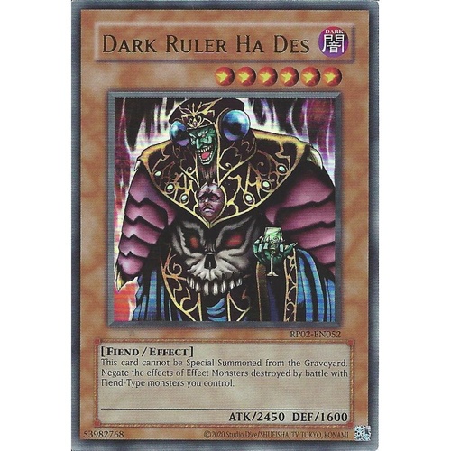 RP02-EN052 Dark Ruler Ha Des Ultra Rare NM