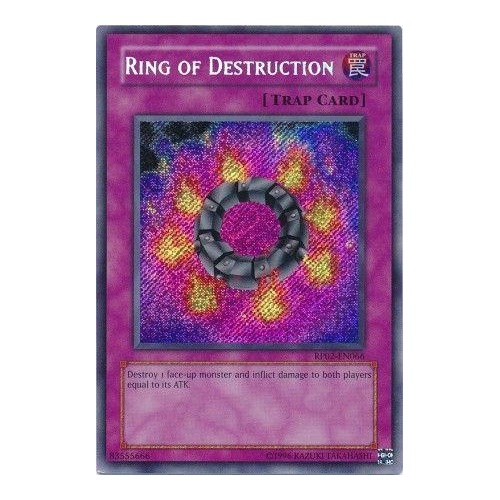 RP02-EN066 Ring of Destruction Secret Rare LP