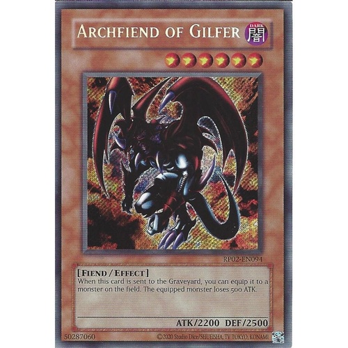 RP02-EN094 Archfiend of Gilfer Secret Rare NM