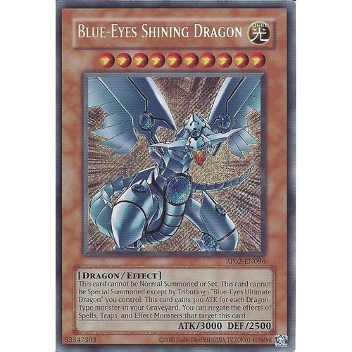 RP02-EN096 Blue-Eyes Shining Dragon Secret Rare NM