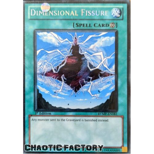 RYMP-EN081 Dimensional Fissure Secret Rare 1st Edition NM