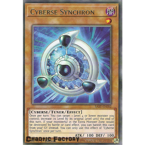 SAST-EN002 Cyberse Synchron Rare 1st Edition NM