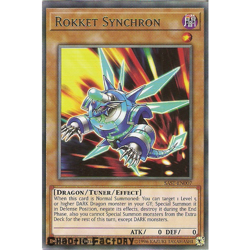 Yuigoh SAST-EN007 Rokket Synchron Rare 1st Edition NM