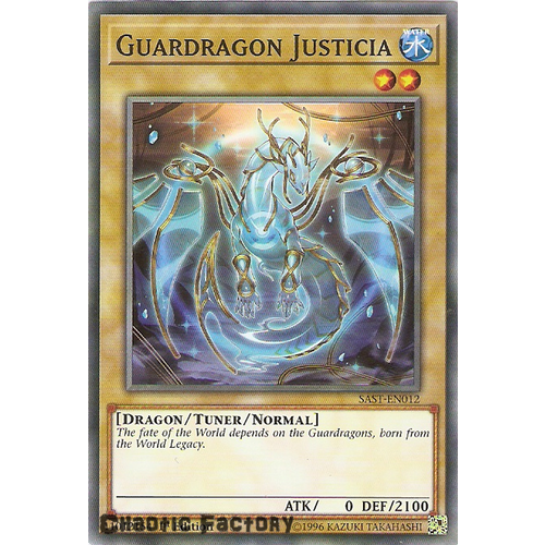 Yuigoh SAST-EN012 Guardragon Justicia Common 1st Edition NM