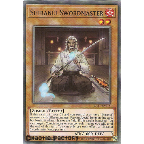 Yuigoh SAST-EN018 Shiranui Swordmaster Common 1st Edition NM