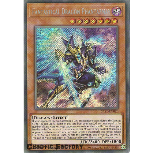 Yuigoh SAST-EN020 Fantastical Dragon Phantazmay Secret Rare 1st Edition NM