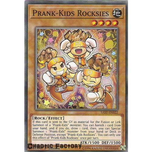 Yuigoh SAST-EN022 Prank-Kids Rocksies Common 1st Edition NM