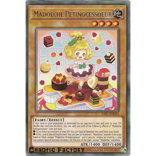 Yuigoh SAST-EN023 Madolche Petingcessoeur Rare 1st Edition NM