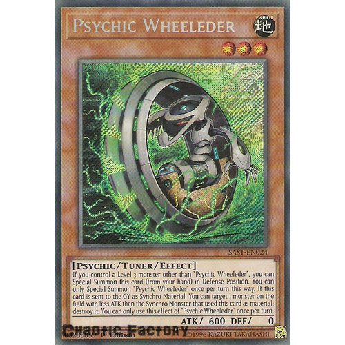 Yuigoh SAST-EN024 Psychic Wheeleder Secret Rare 1st Edition NM