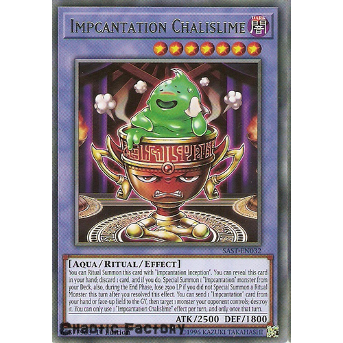 Yuigoh SAST-EN032 Impcantation Chalislime Rare 1st Edition NM