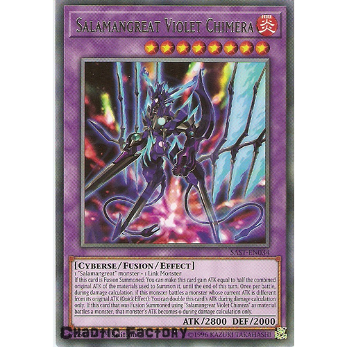 Yuigoh SAST-EN034 Salamangreat Violet Chimera Rare Unlimited Edition NM
