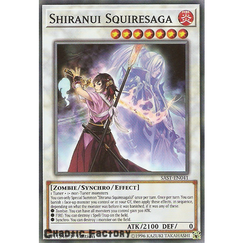 Yuigoh SAST-EN041 Shiranui Squiresaga Common 1st Edition NM