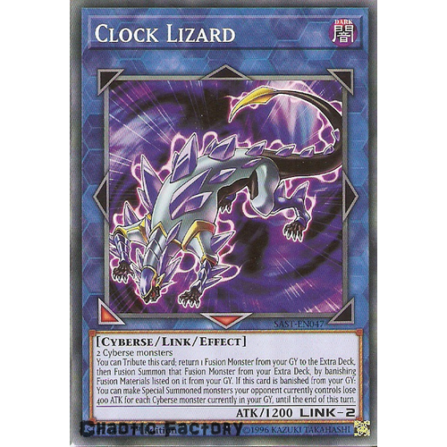 Yuigoh SAST-EN047 Clock Lizard Common 1st Edition NM