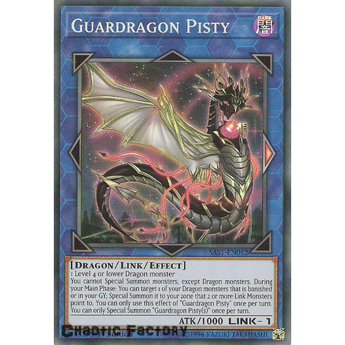 Yuigoh SAST-EN052 Guardragon Pisty Super Rare 1st Edition NM