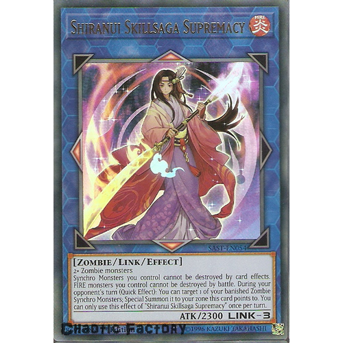 Yuigoh SAST-EN054 Shiranui Skillsaga Supremacy Ultra Rare 1st Edition NM