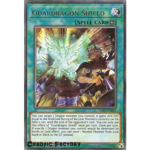Yuigoh SAST-EN061 Guardragon Shield Rare 1st Edition NM