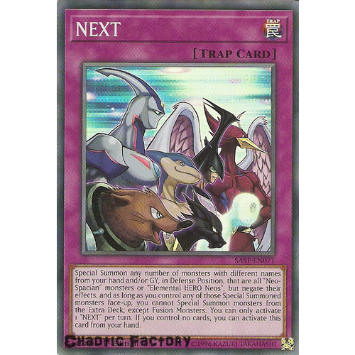 Yuigoh SAST-EN071 NEXT Super Rare 1st Edition NM