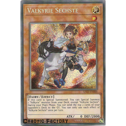 Yuigoh SAST-EN088 Valkyrie Sechste Secret Rare 1st Edition NM