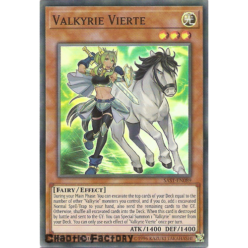 Yuigoh SAST-EN089 Valkyrie Vierte‎ Super Rare 1st Edition NM