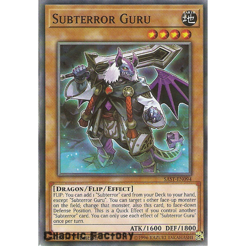 Yuigoh SAST-EN094 Subterror Guru Common 1st Edition NM